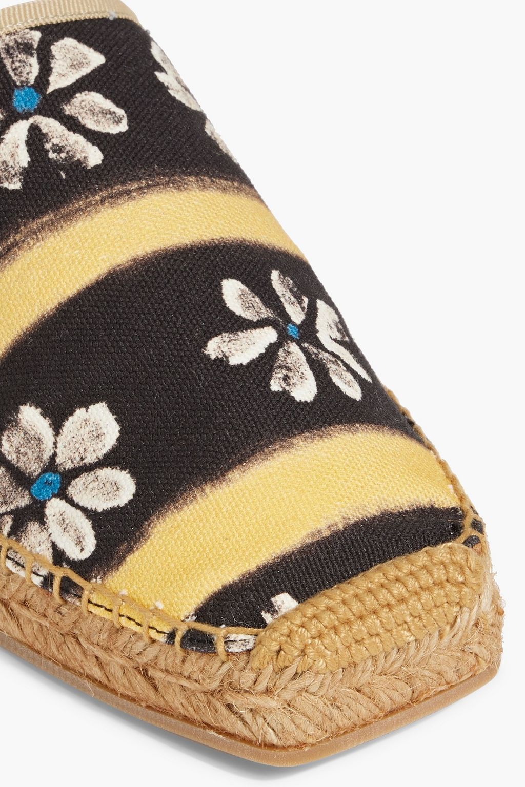 MARNI Printed canvas espadrille mules