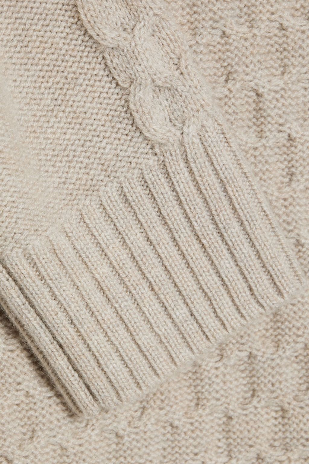 MAX MARA Cable-knit wool and cashmere-blend cardigan