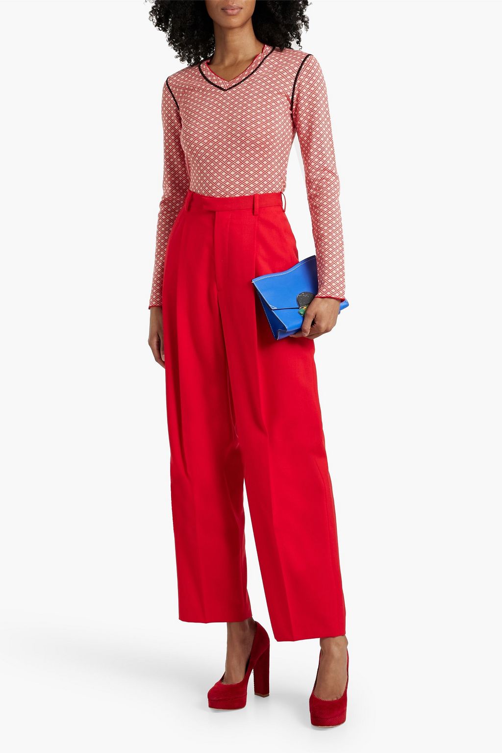 MARNI Jacquard-knit cotton sweater