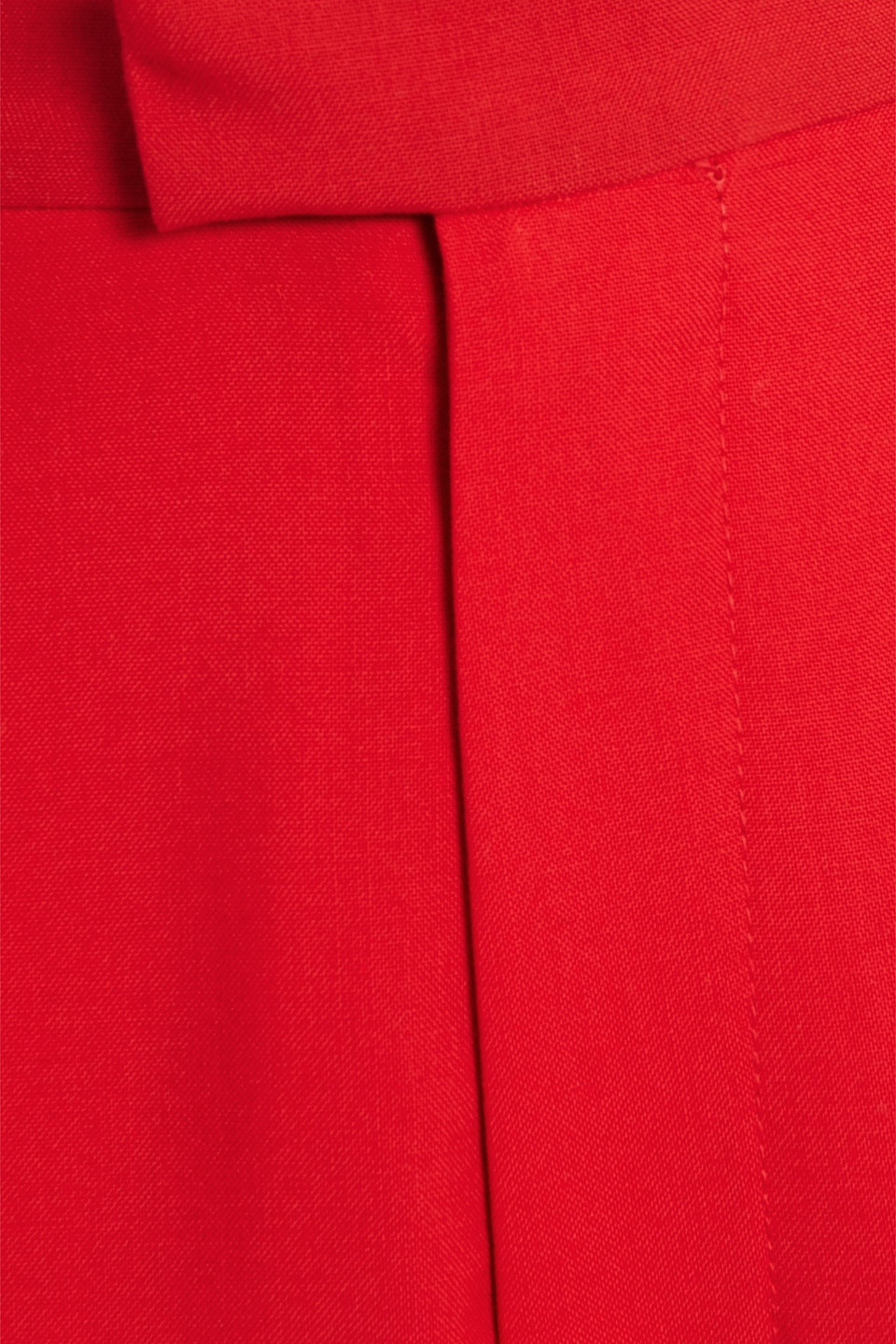 Marni Grain De Poudre Wool Straight-leg Pants In Red
