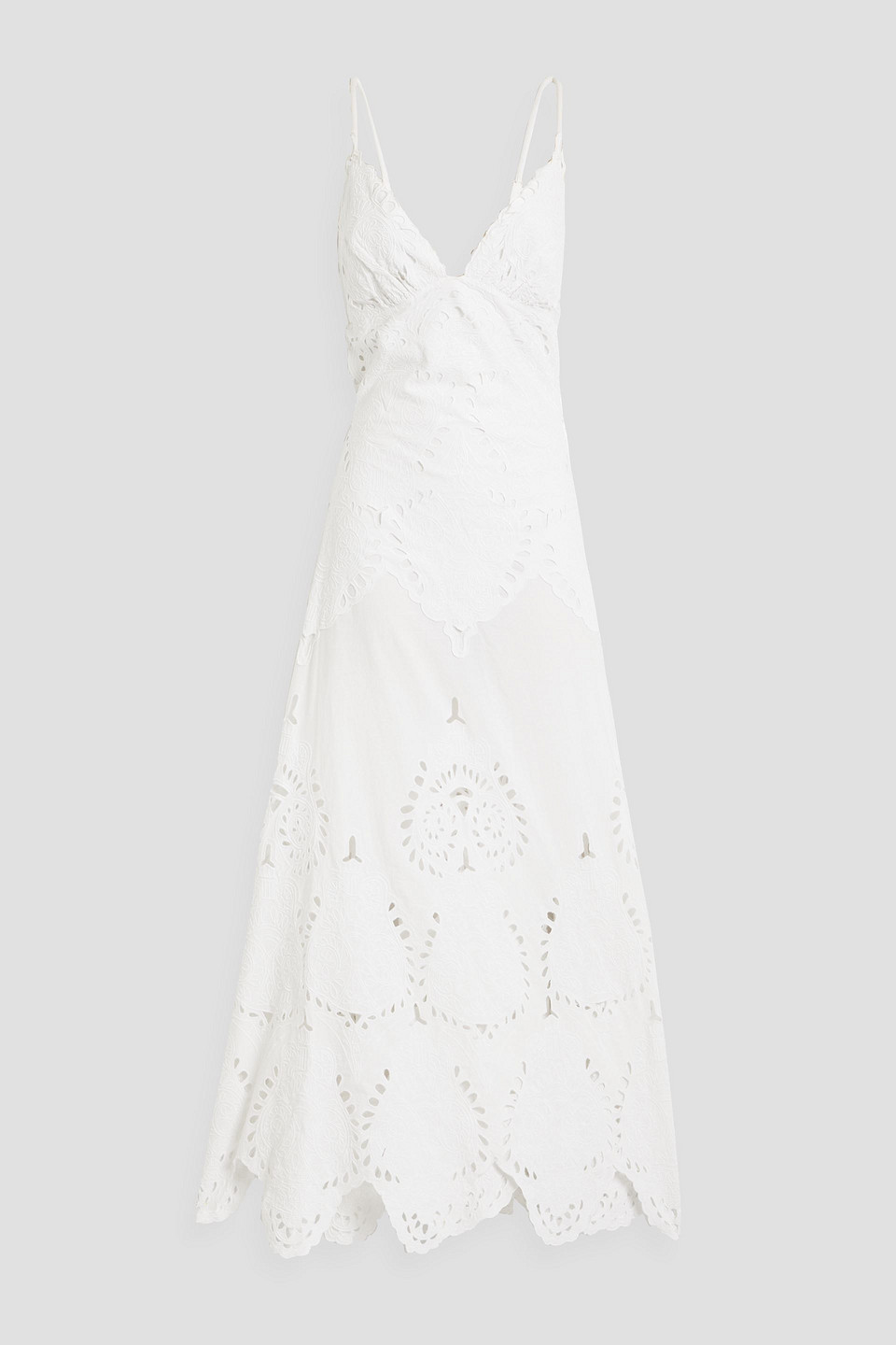 Johanna Ortiz Dulce Dia Cutout Broderie Anglaise Cotton Midi Dress