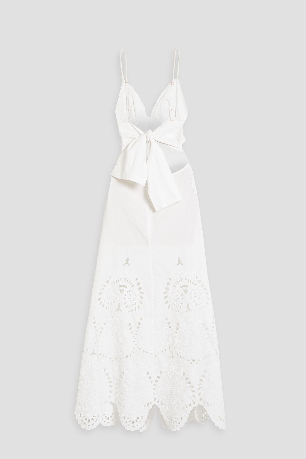JOHANNA ORTIZ Dulce Dia cutout broderie anglaise cotton midi dress