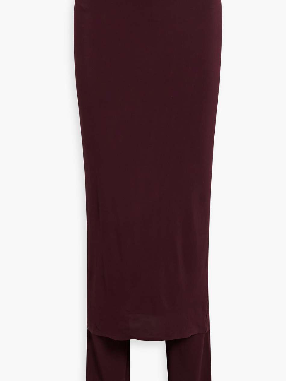 archetypes layered stretch-crepe skinny pants