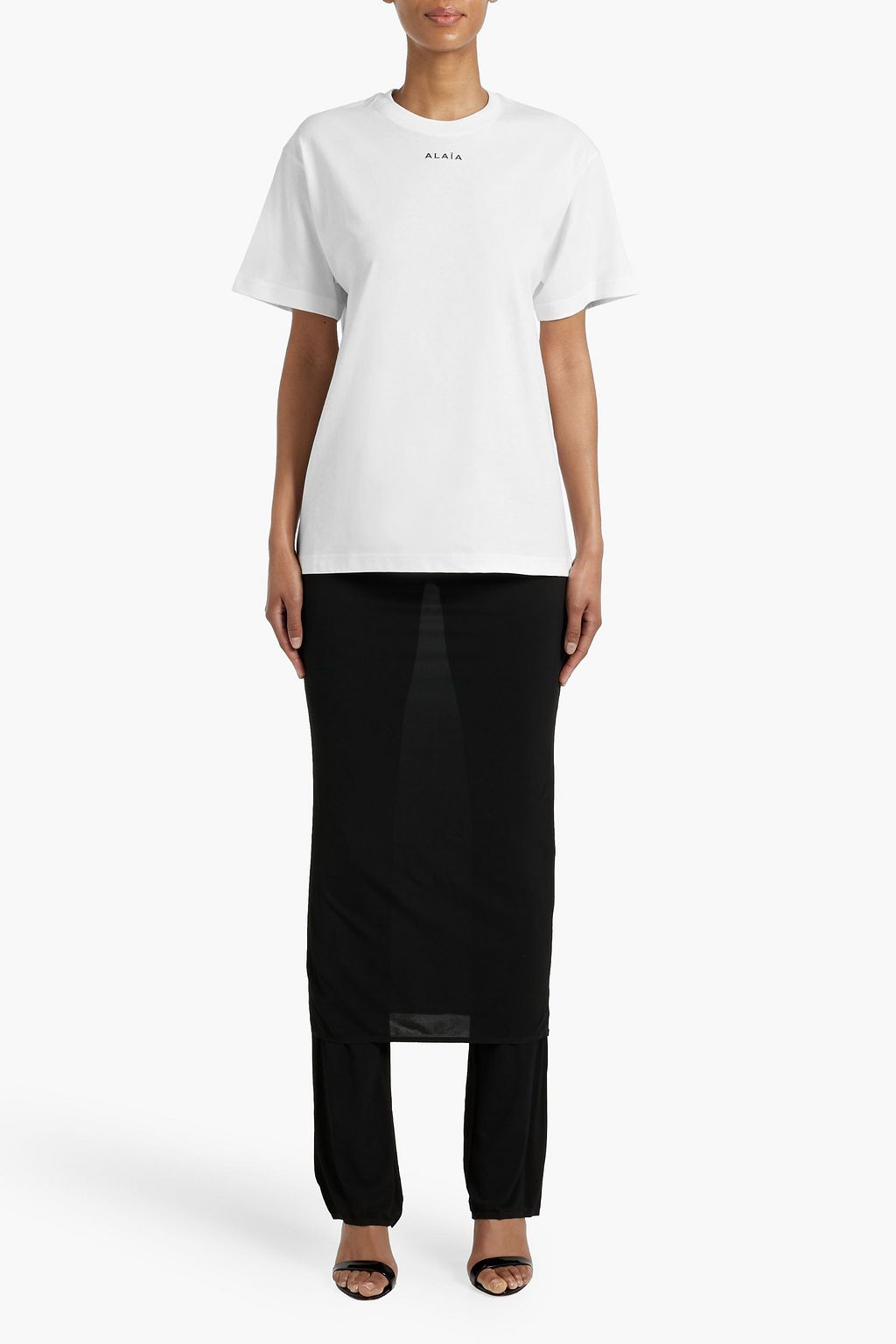ALAÏA Archetypes embroidered cotton-jersey T-shirt