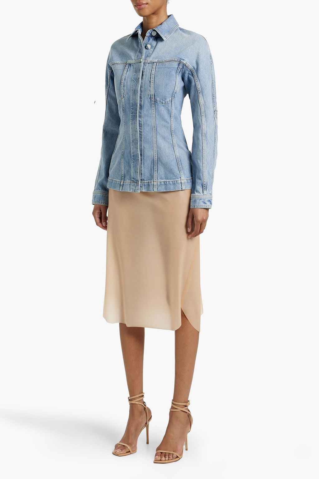 ALAÏA Paneled denim jacket