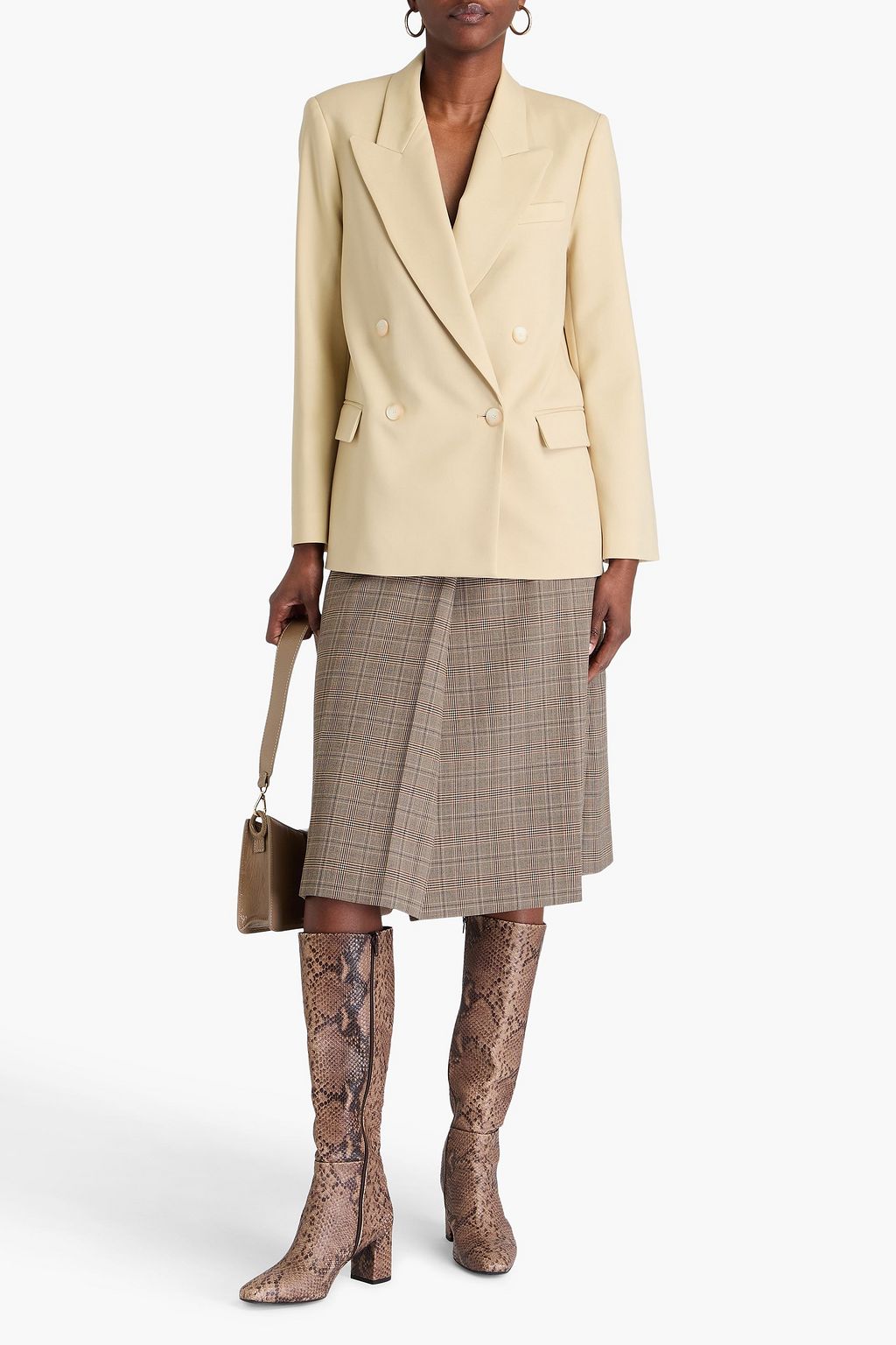 JOSEPH Jaden double-breasted wool-blend twill blazer