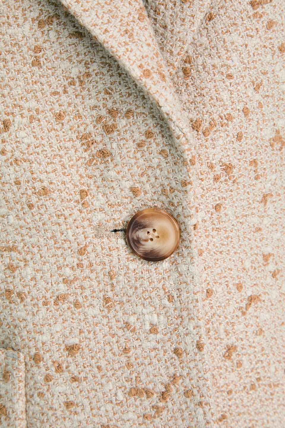 Joseph Glenview Bouclé-tweed Blazer In Brown