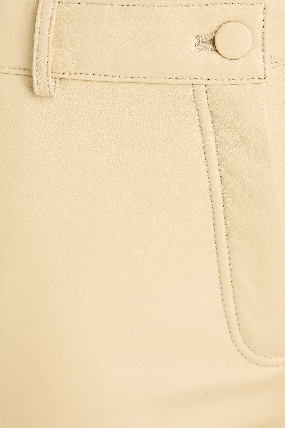 Joseph Tessier Leather Flared Pants In Brown