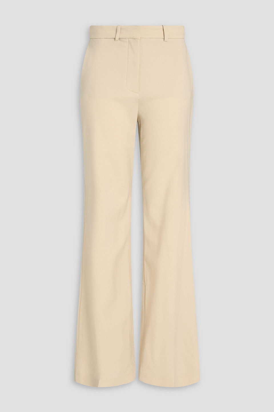 Joseph Morissey Wool-blend Twill Straight-leg Pants In Brown