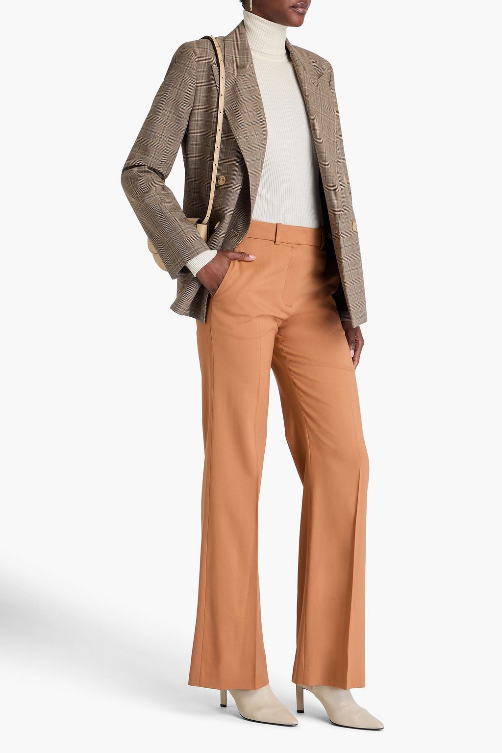 JOSEPH Morissey wool-blend twill straight-leg pants