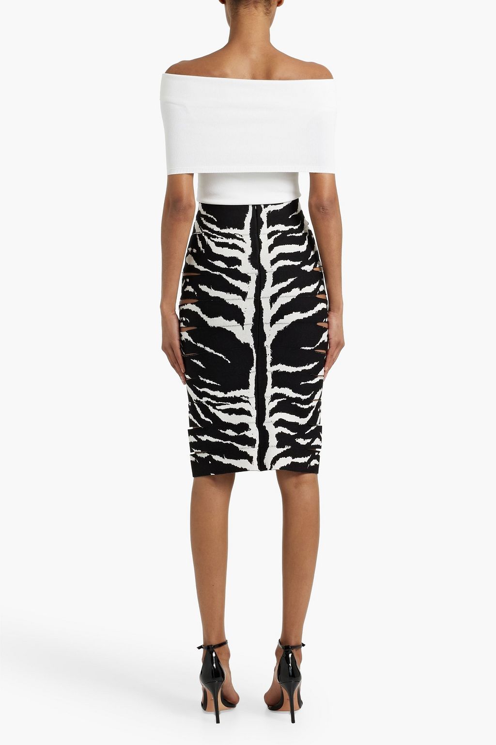 ALAÏA Off-the-shoulder stretch-knit bodysuit