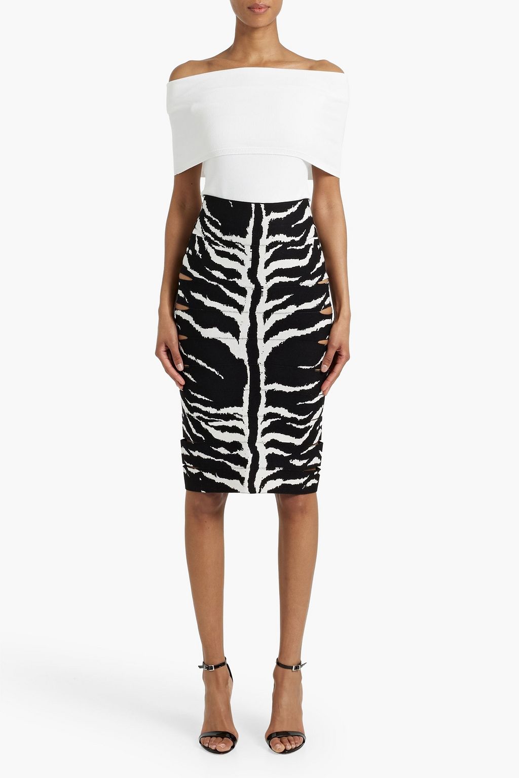 ALAÏA Off-the-shoulder stretch-knit bodysuit