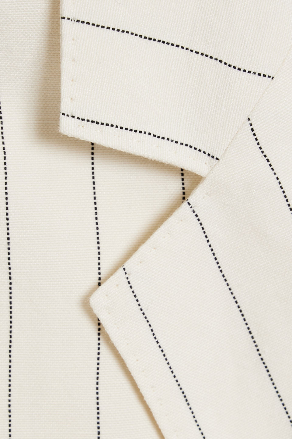 MAX MARA MICRON PINSTRIPED LINEN AND COTTON-BLEND BLAZER