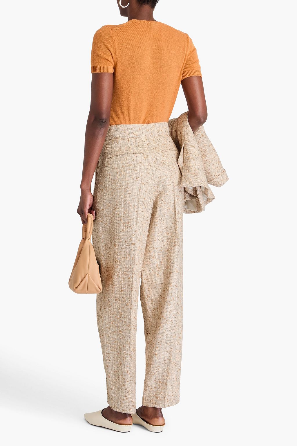 JOSEPH Timothy bouclé-tweed tapered pants