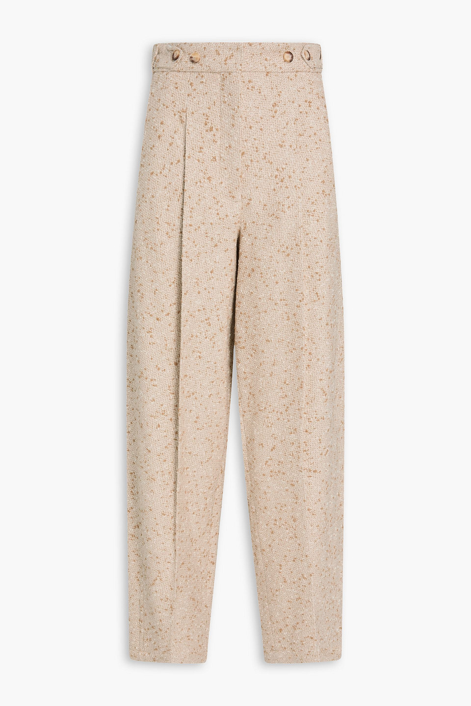 Joseph Timothy Bouclé-tweed Tapered Pants In Neutral