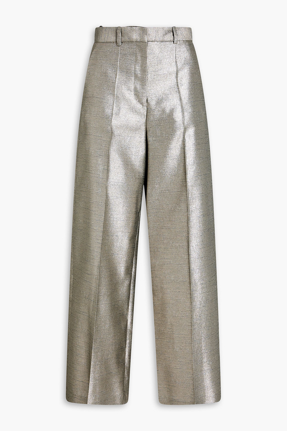 Joseph Alana Metallic Shantung Wide-leg Pants