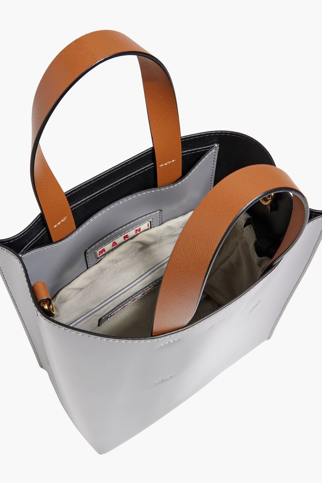 MARNI Museo color-block leather tote