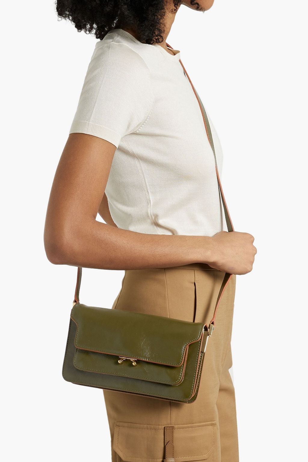 MARNI Trunk leather shoulder bag