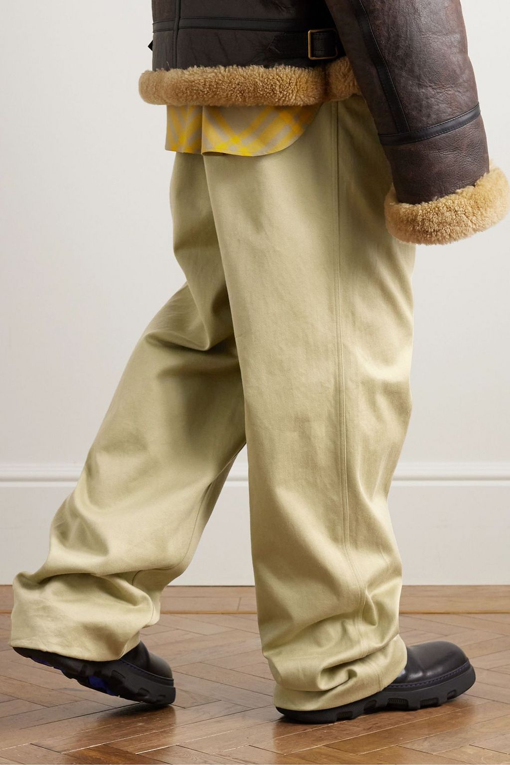 BURBERRY Cotton-twill pants
