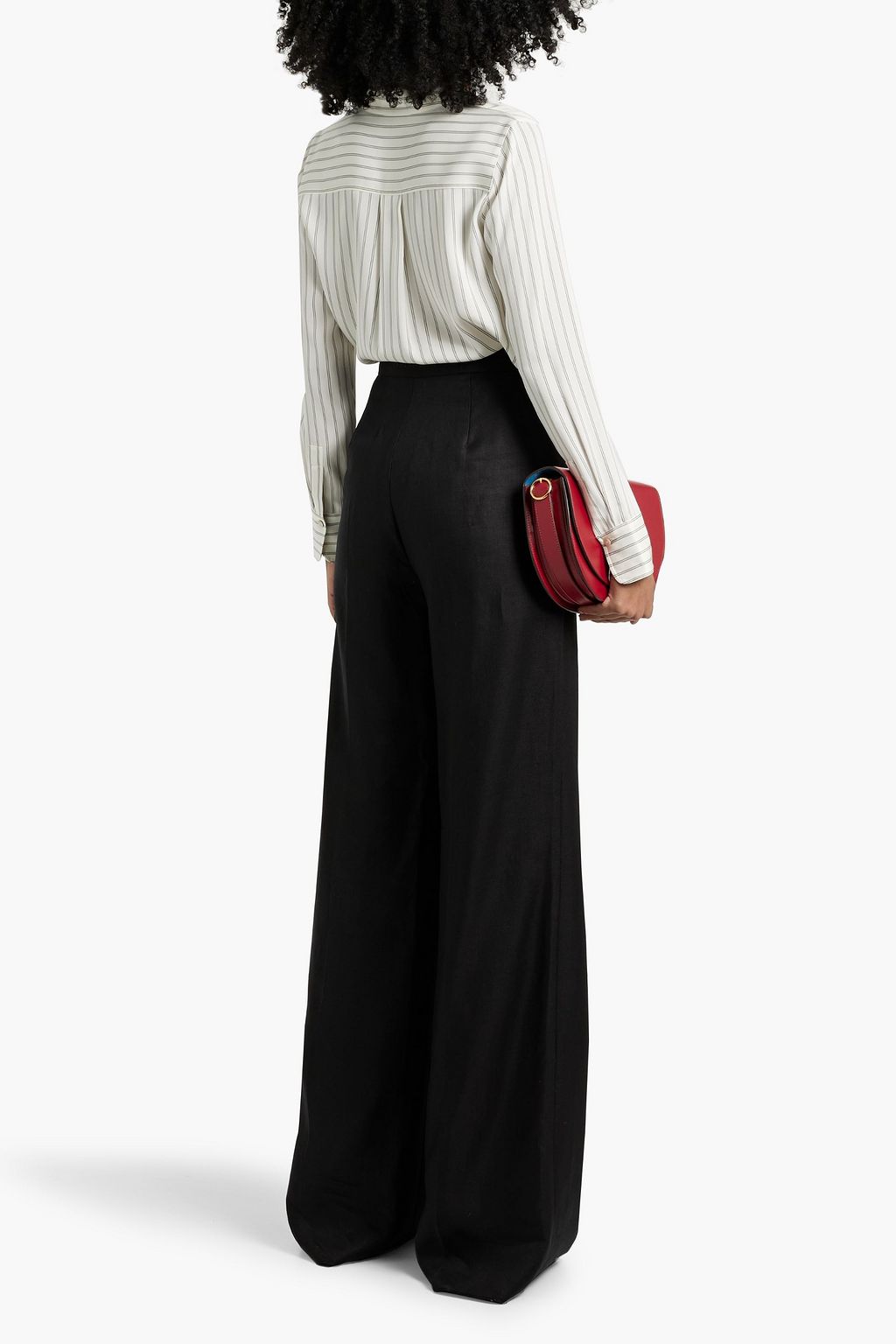 MAX MARA Hangar linen-twill wide-leg pants