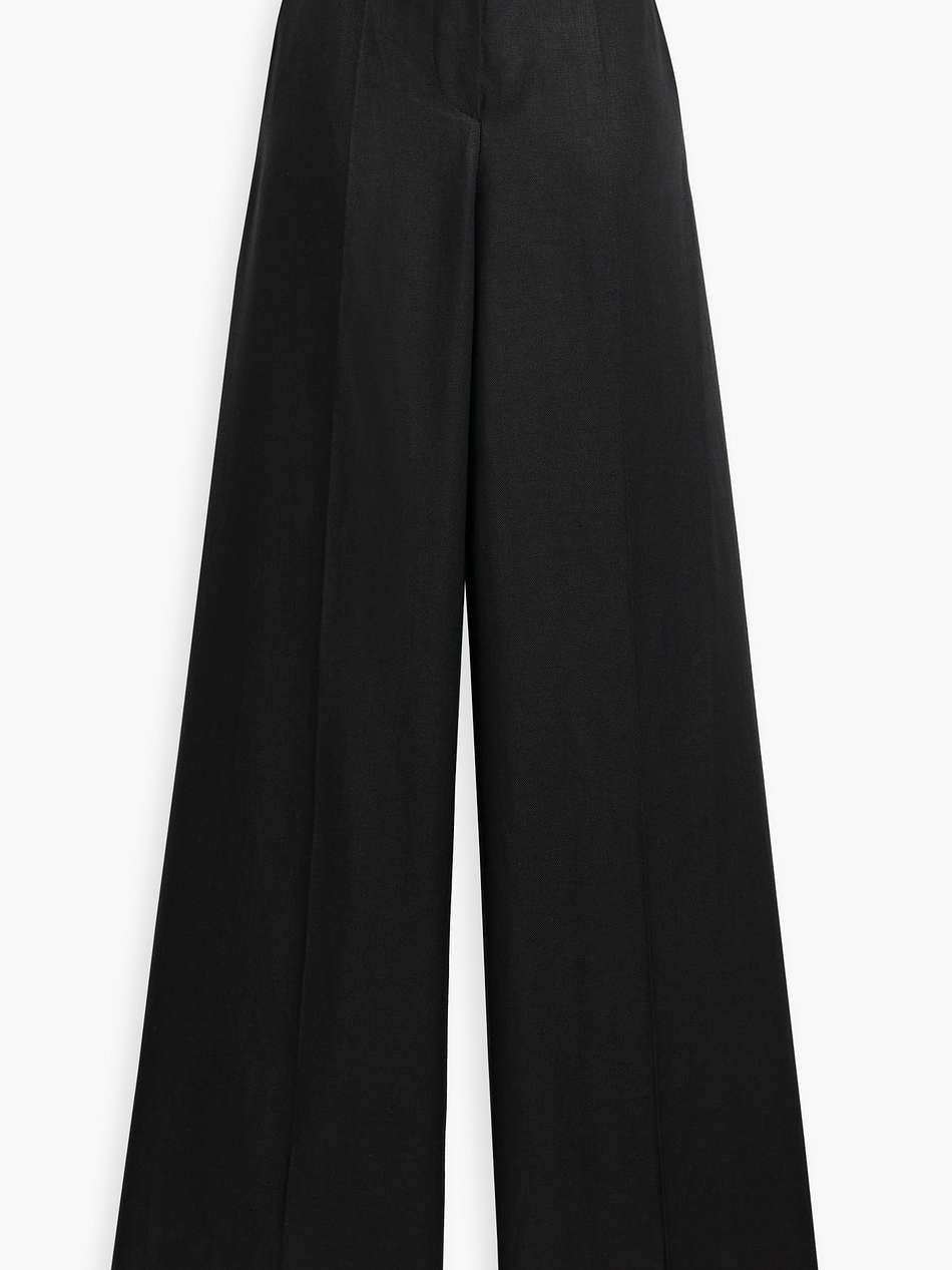 hangar linen-twill wide-leg pants