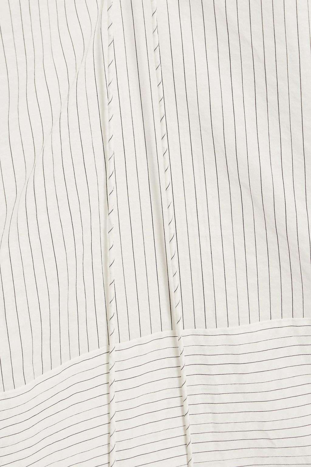 MAX MARA Saletta pinstriped cotton and silk-blend blouse