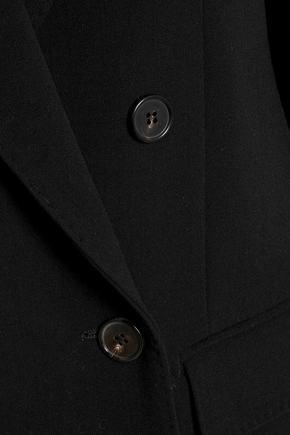 MAX MARA AERE DOUBLE-BREASTED WOOL-BLEND CREPE BLAZER