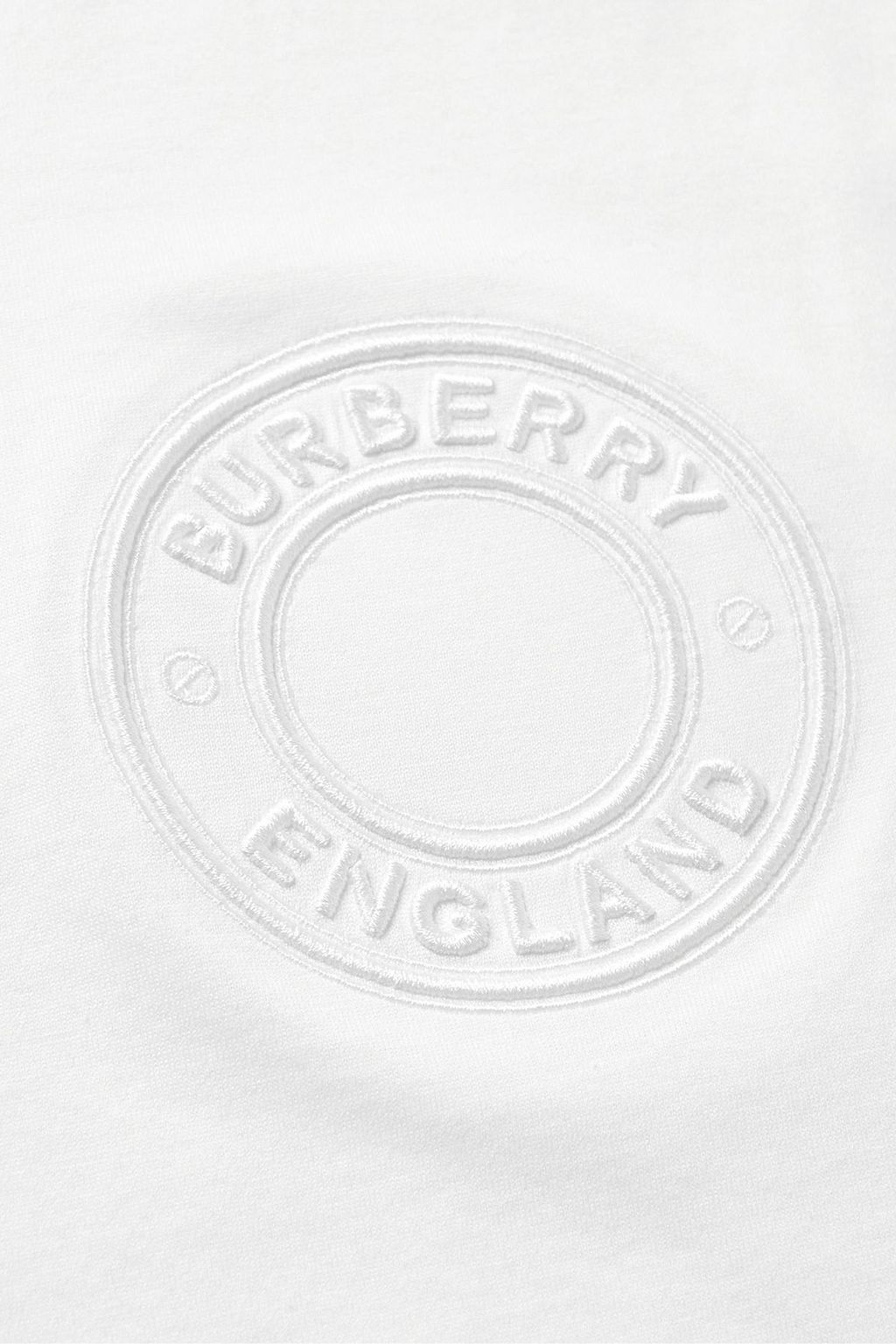 BURBERRY Logo-embroidered cotton-jersey T-shirt