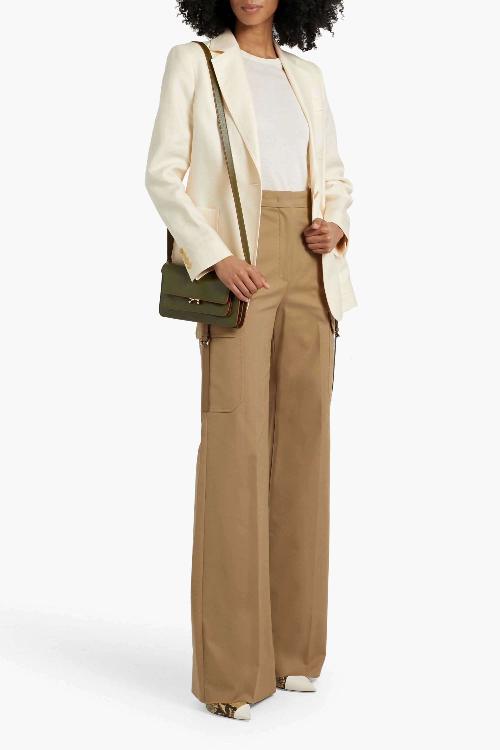 Max Mara Edda cotton-blend wide-leg cargo pants