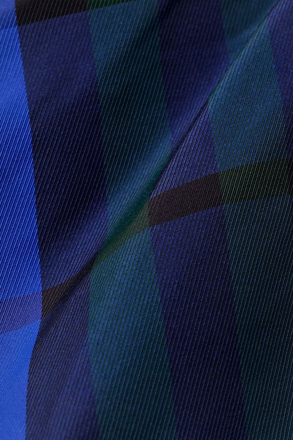 BURBERRY Mid-length checked swim shorts
