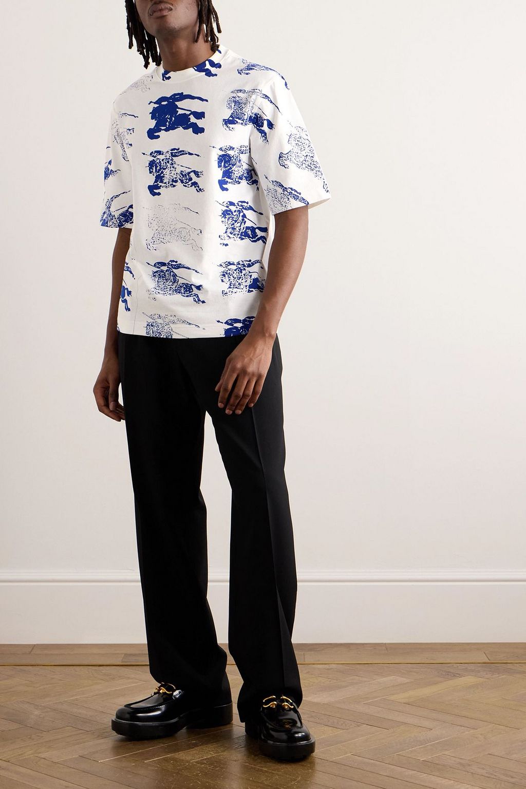 BURBERRY Printed cotton-jersey T-shirt