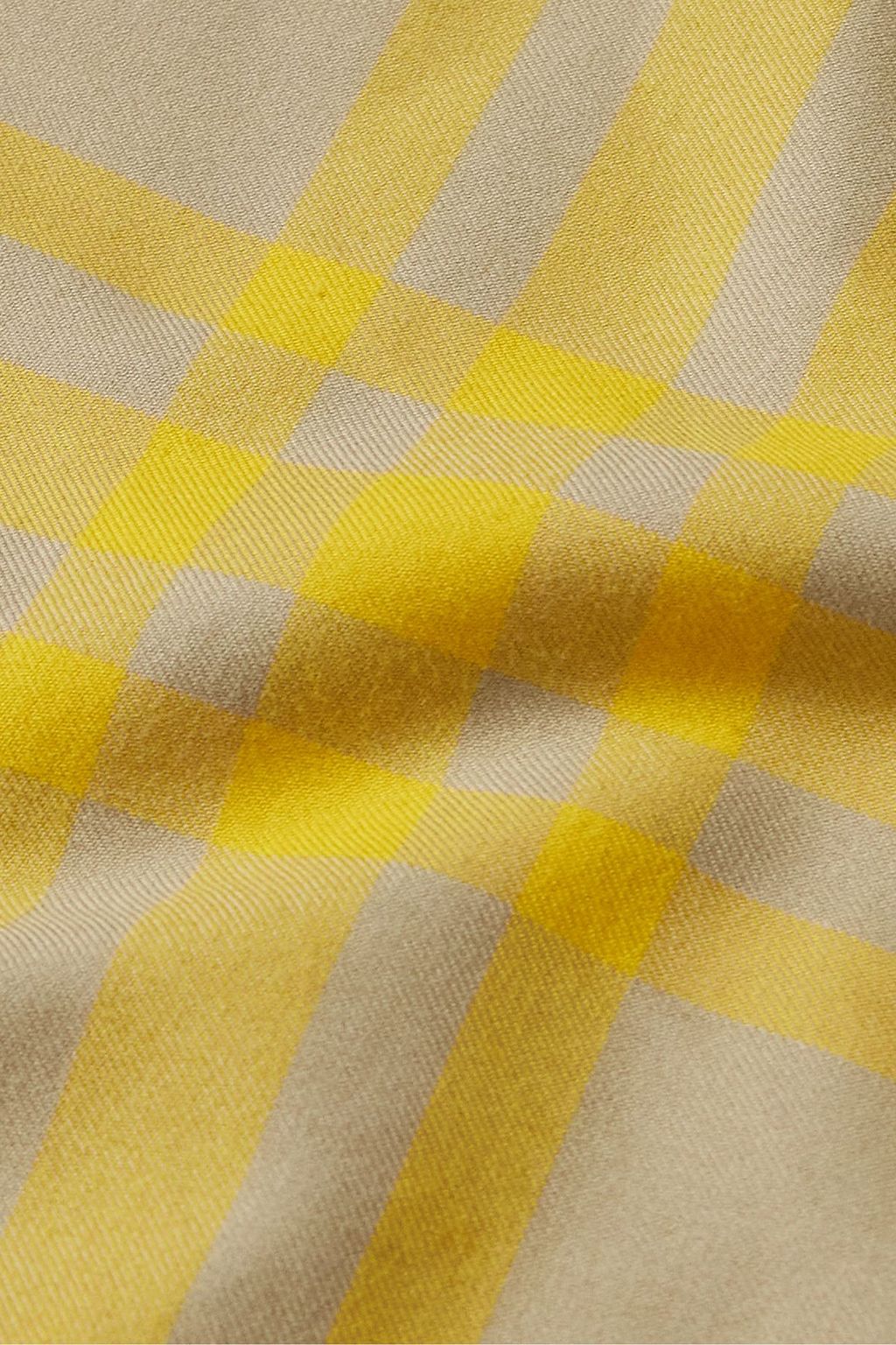 BURBERRY Checked cotton-twill shirt