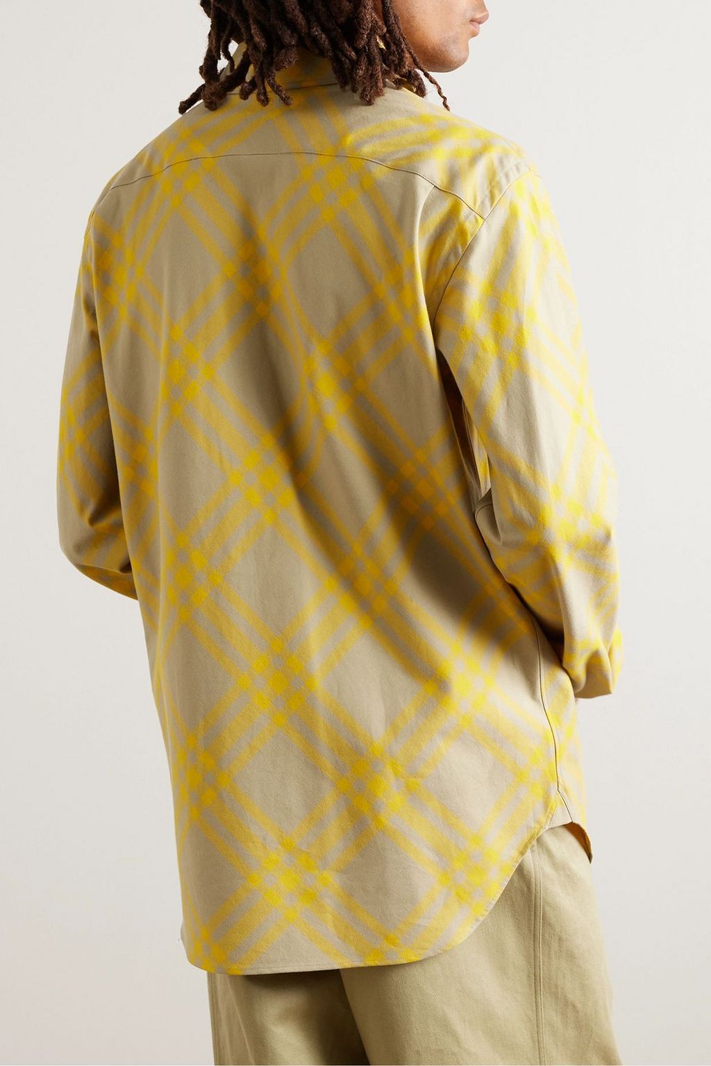 BURBERRY Checked cotton-twill shirt