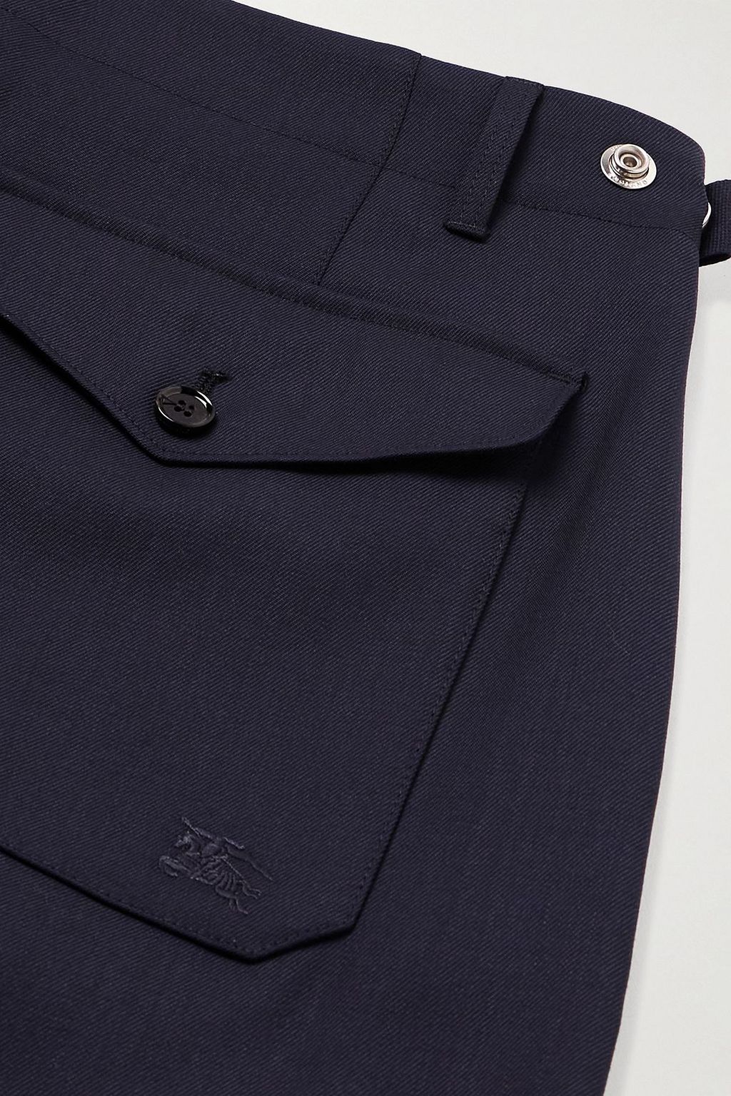 BURBERRY Straight-fit wool-twill pants