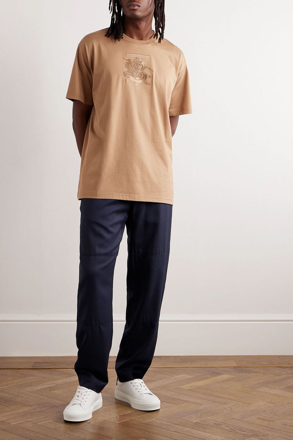 BURBERRY Straight-fit wool-twill pants