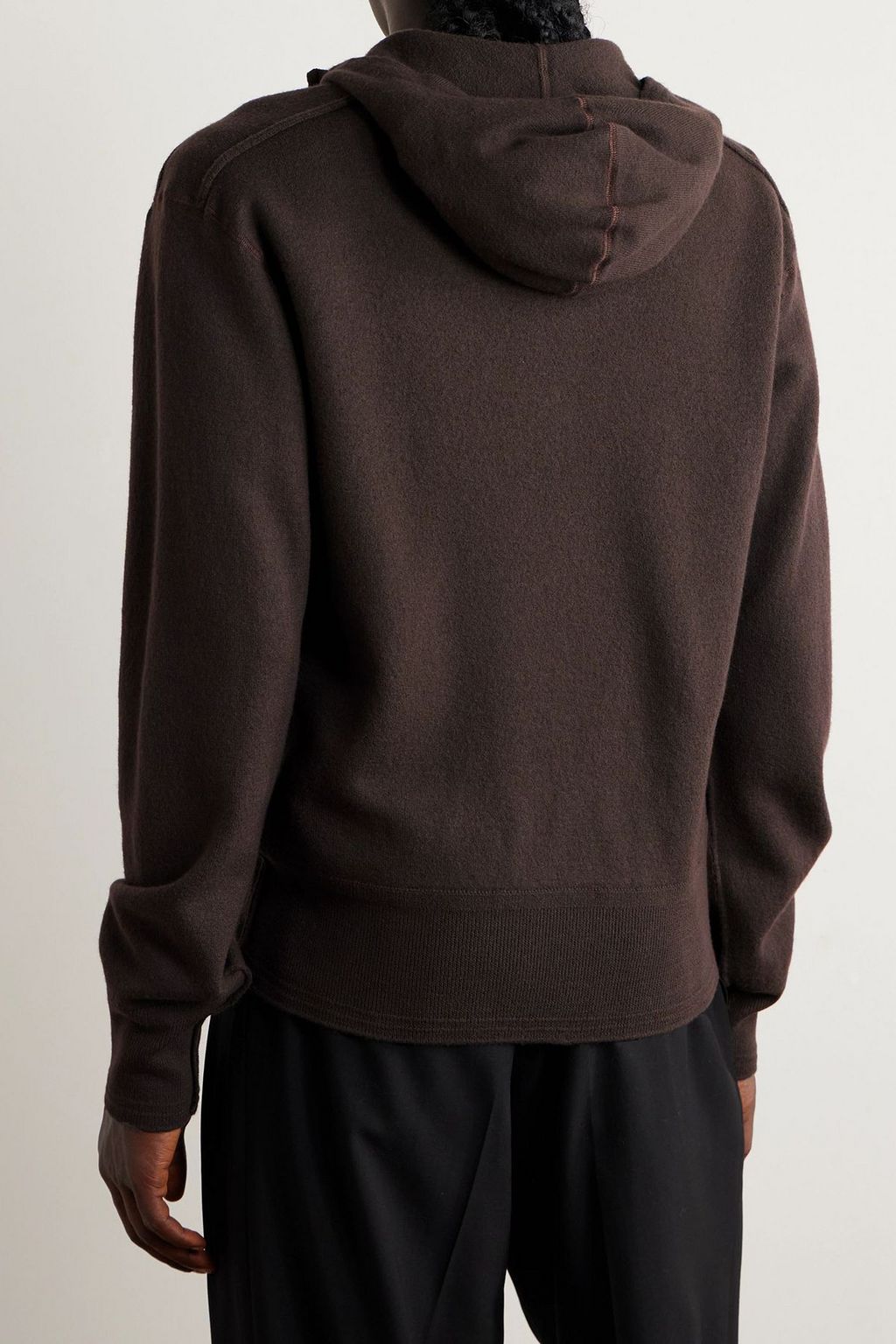 BURBERRY Wool half-zip hoodie | THE OUTNET