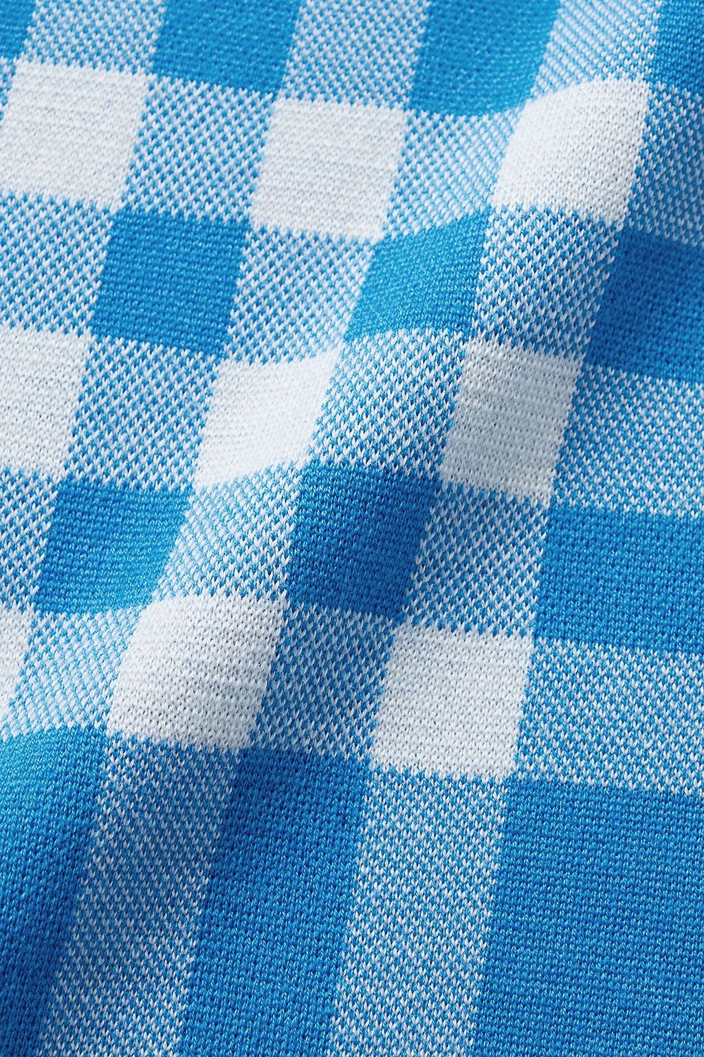 BURBERRY 체크 자카드 니트 울 실크 혼방 스웨터
