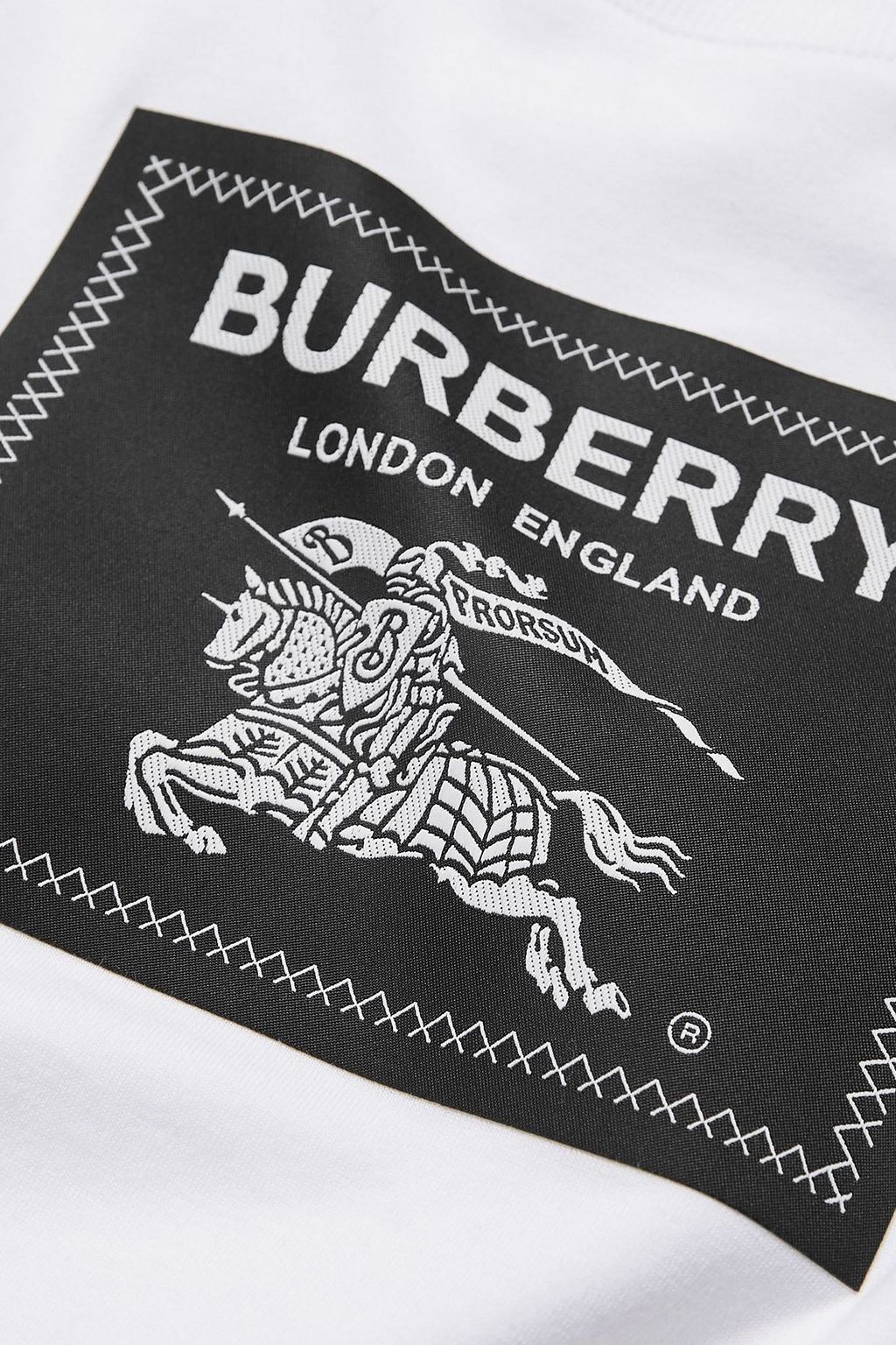 BURBERRY Logo-appliquéd cotton-jersey T-shirt