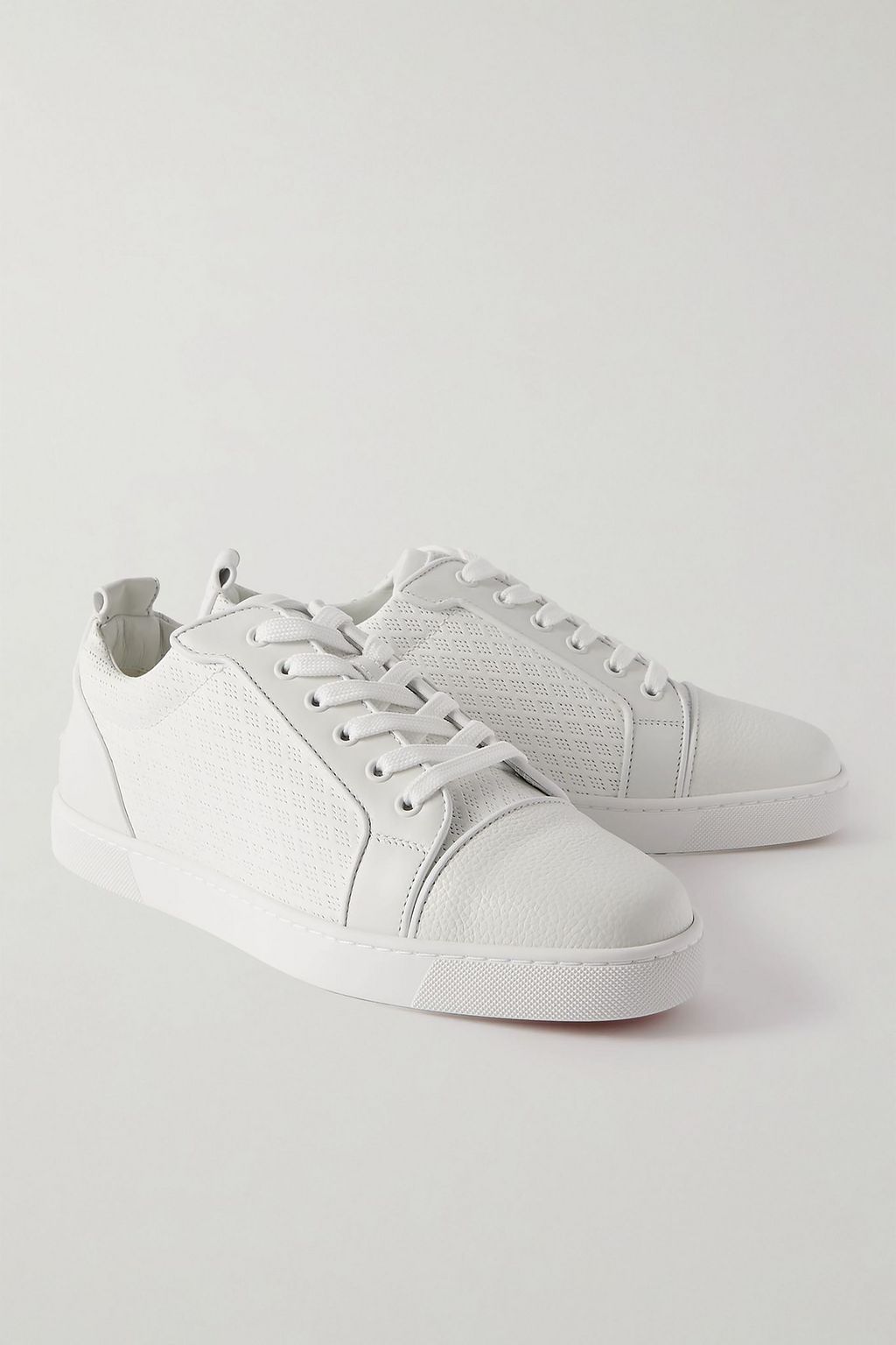 CHRISTIAN LOUBOUTIN Louis Junior Orlato perforated leather sneakers