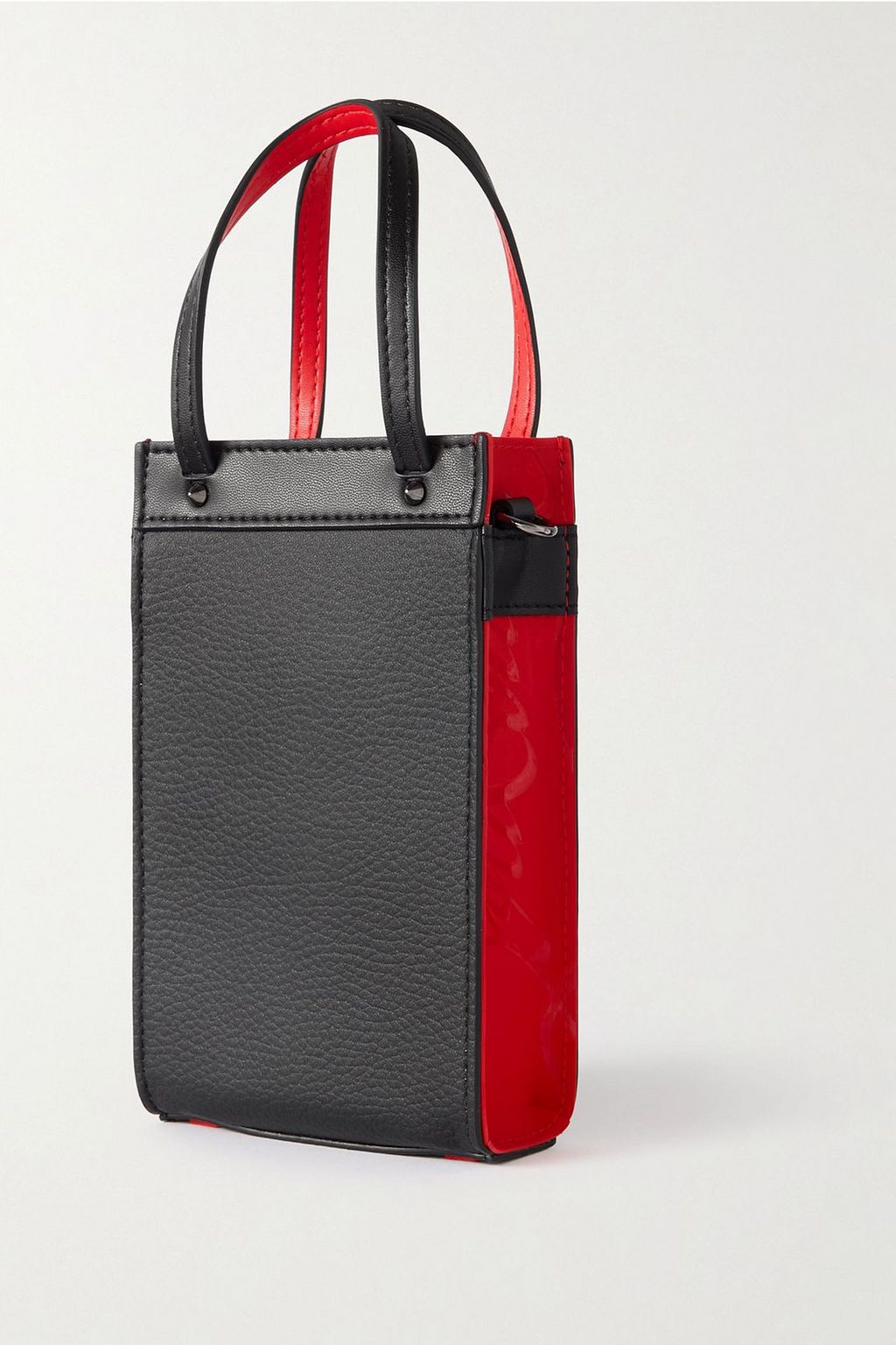 CHRISTIAN LOUBOUTIN Ruistote leather and rubbed-trimmed messenger bag