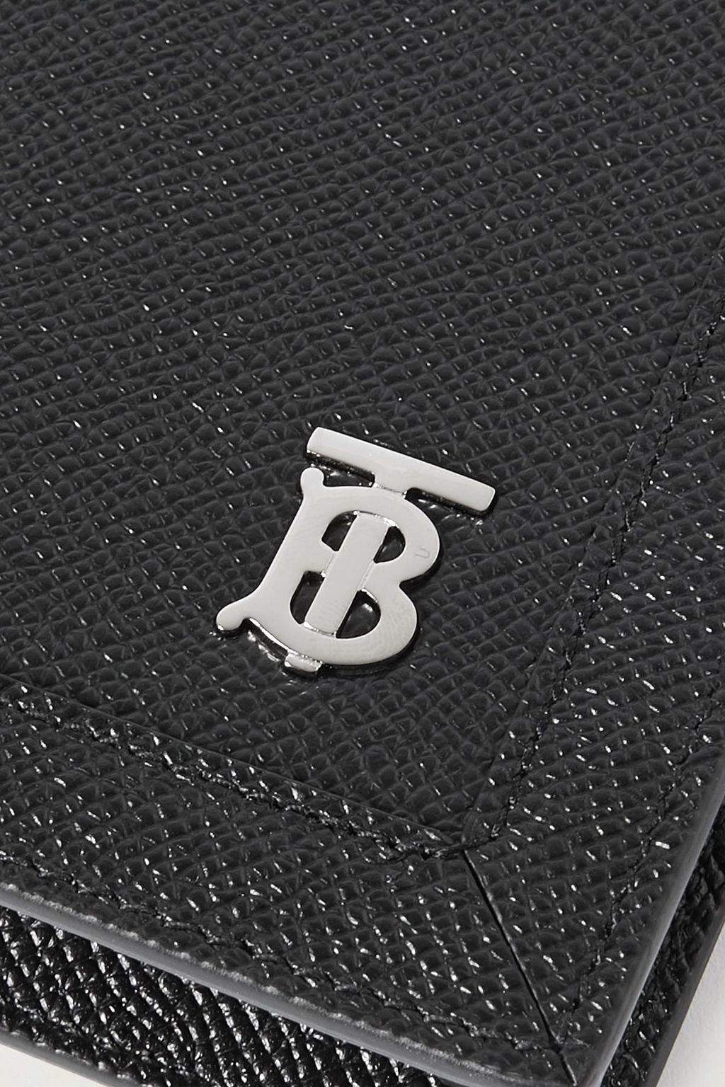 BURBERRY Pebbled-leather pouch