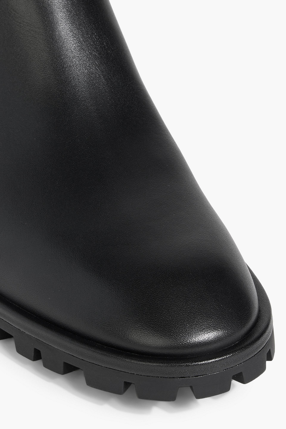 Stuart Weitzman Sondra Sleek Chelsea Bootie In Black