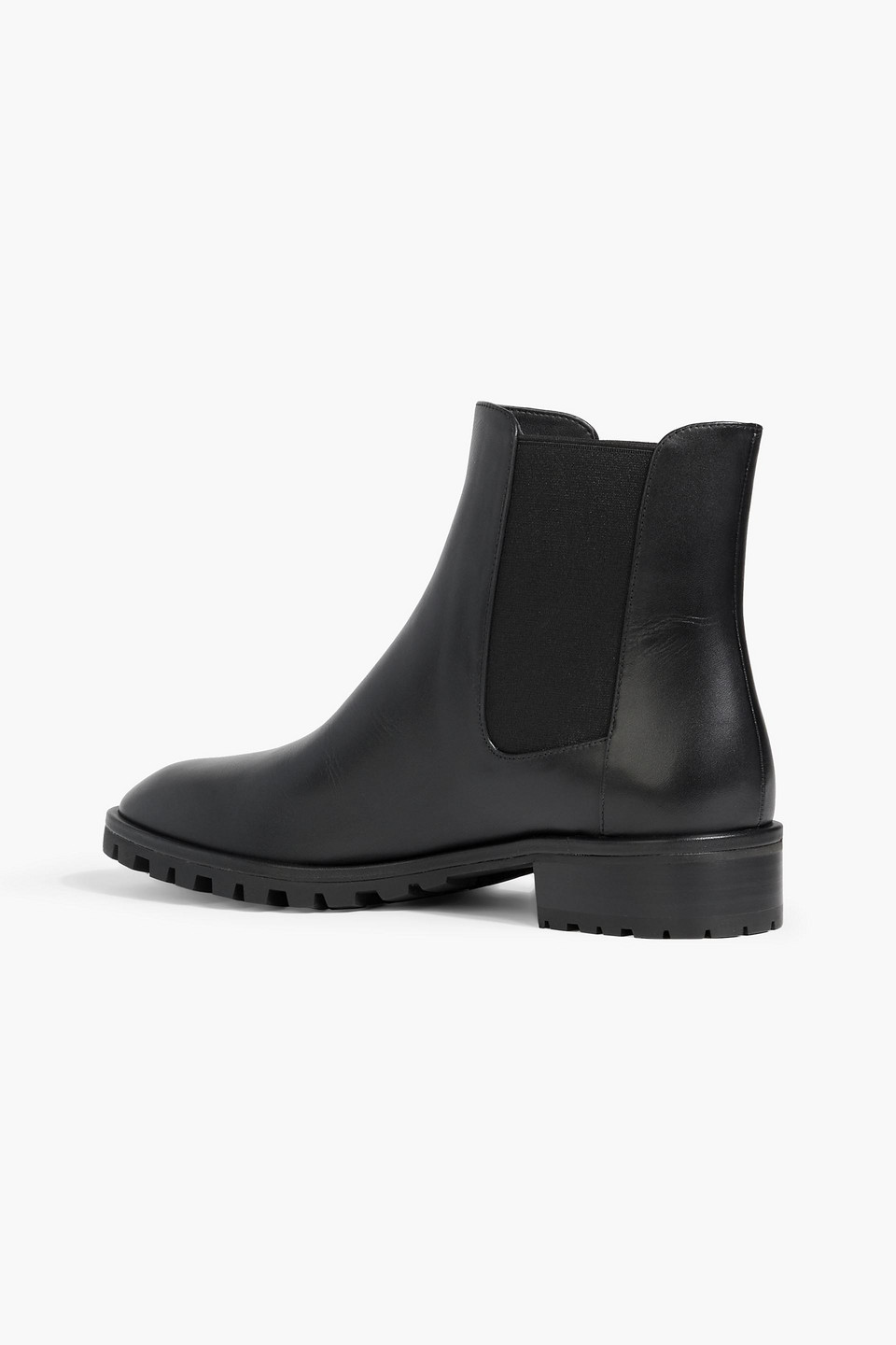 Stuart Weitzman Sondra Sleek Chelsea Bootie In Black