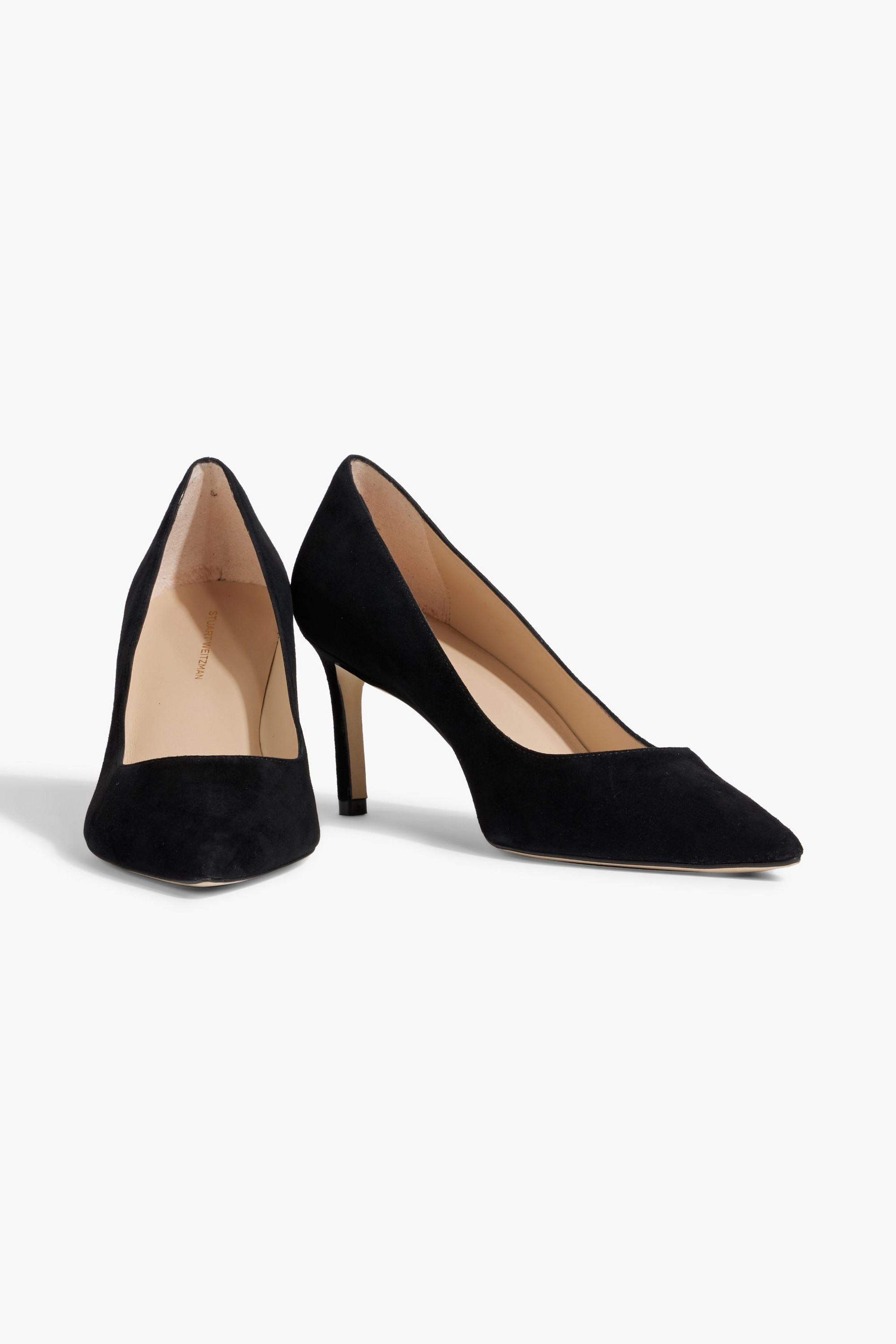 Stuart Weitzman Leigh 75 suede pumps thumbnail