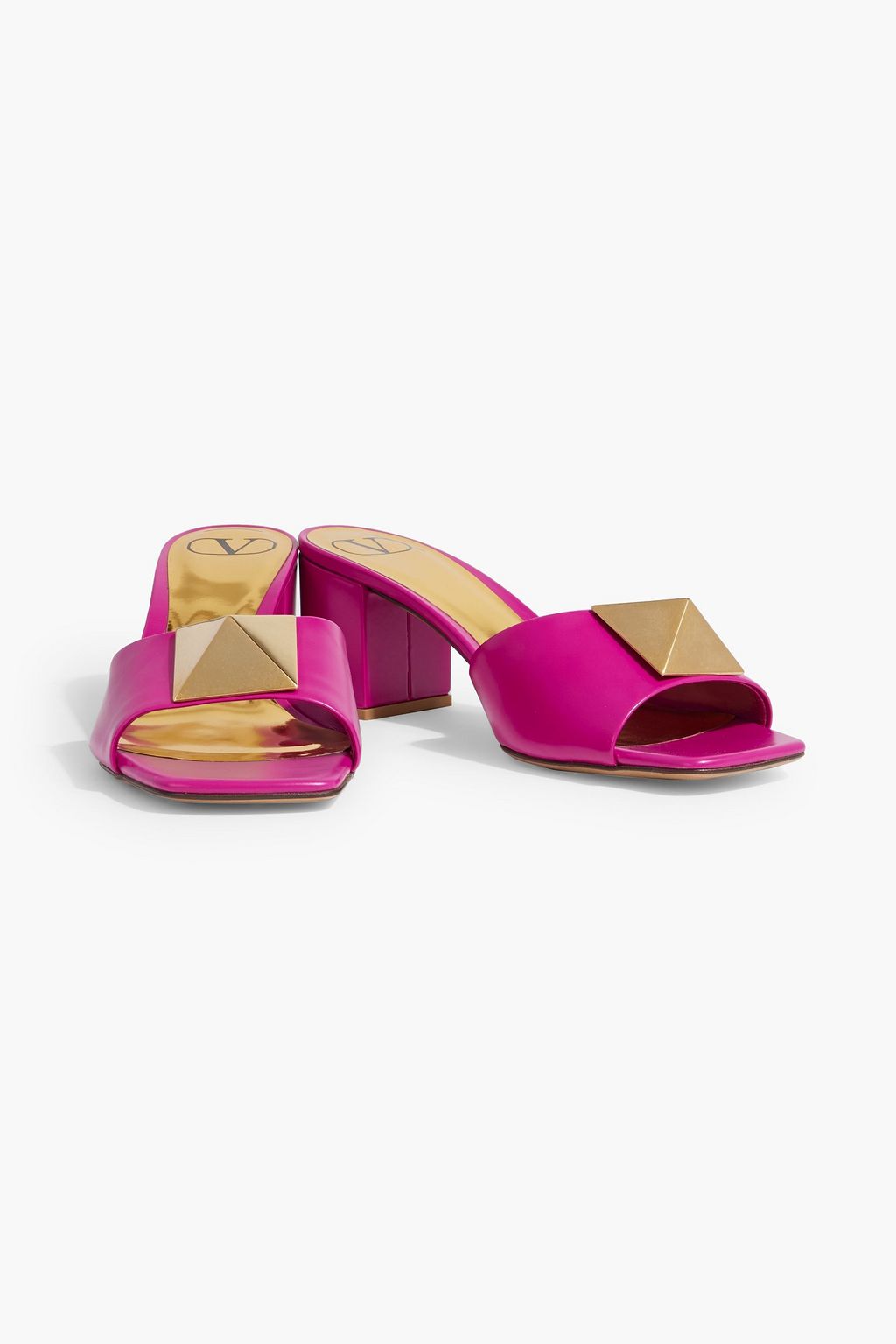 VALENTINO GARAVANI One Stud leather mules