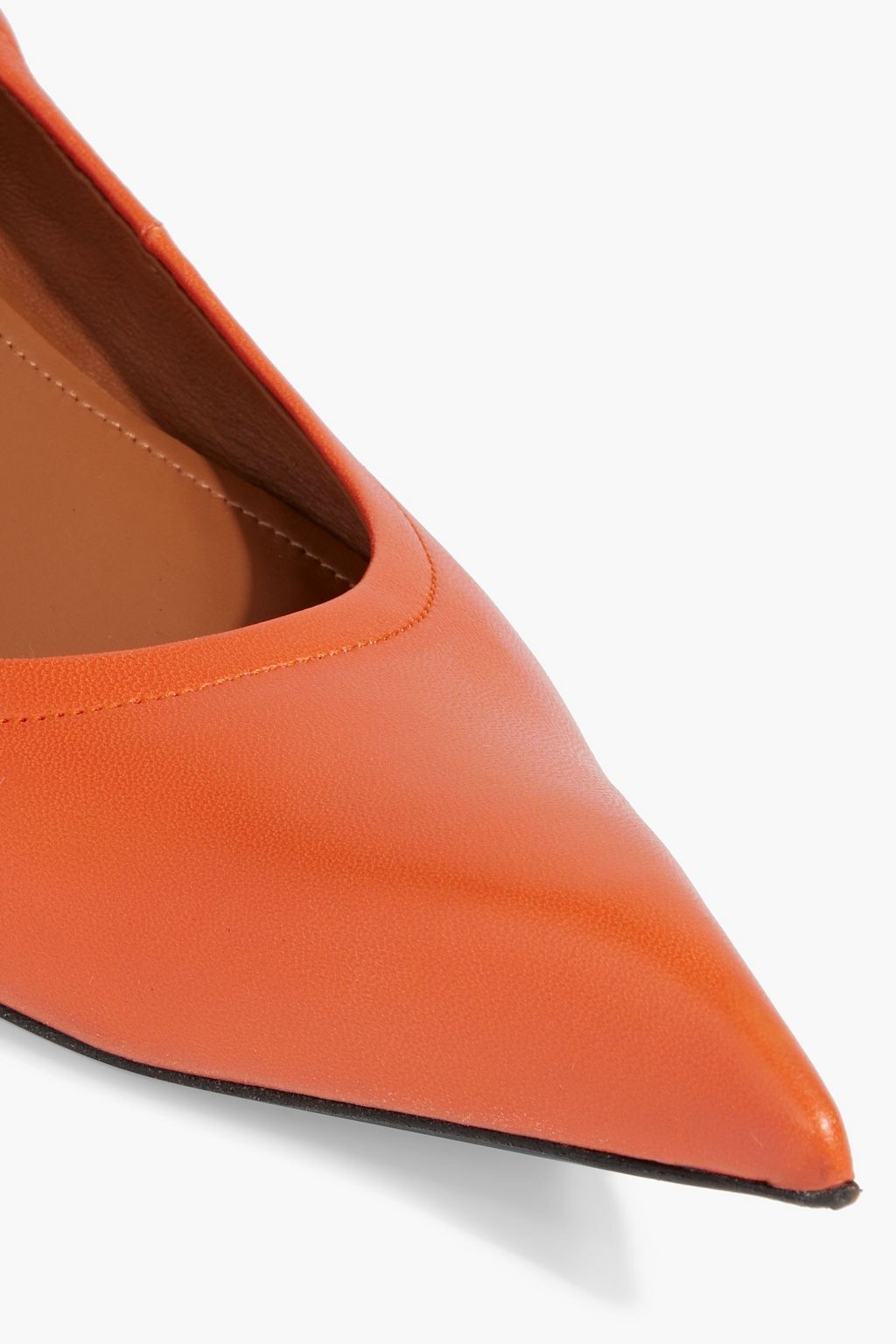MARNI Leather point-toe flats