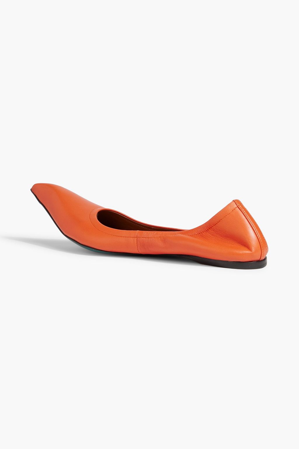 MARNI Leather point-toe flats