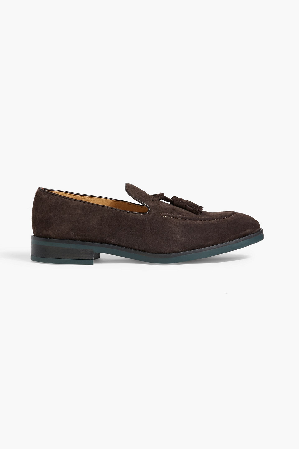 Lawrence tasseled suede loafers