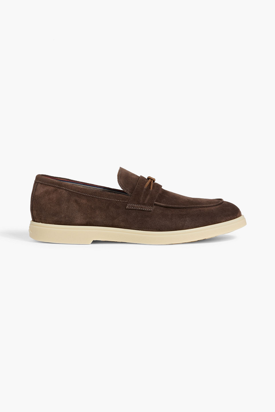 Paul Smith Moltacini Suede Loafers In Chocolate