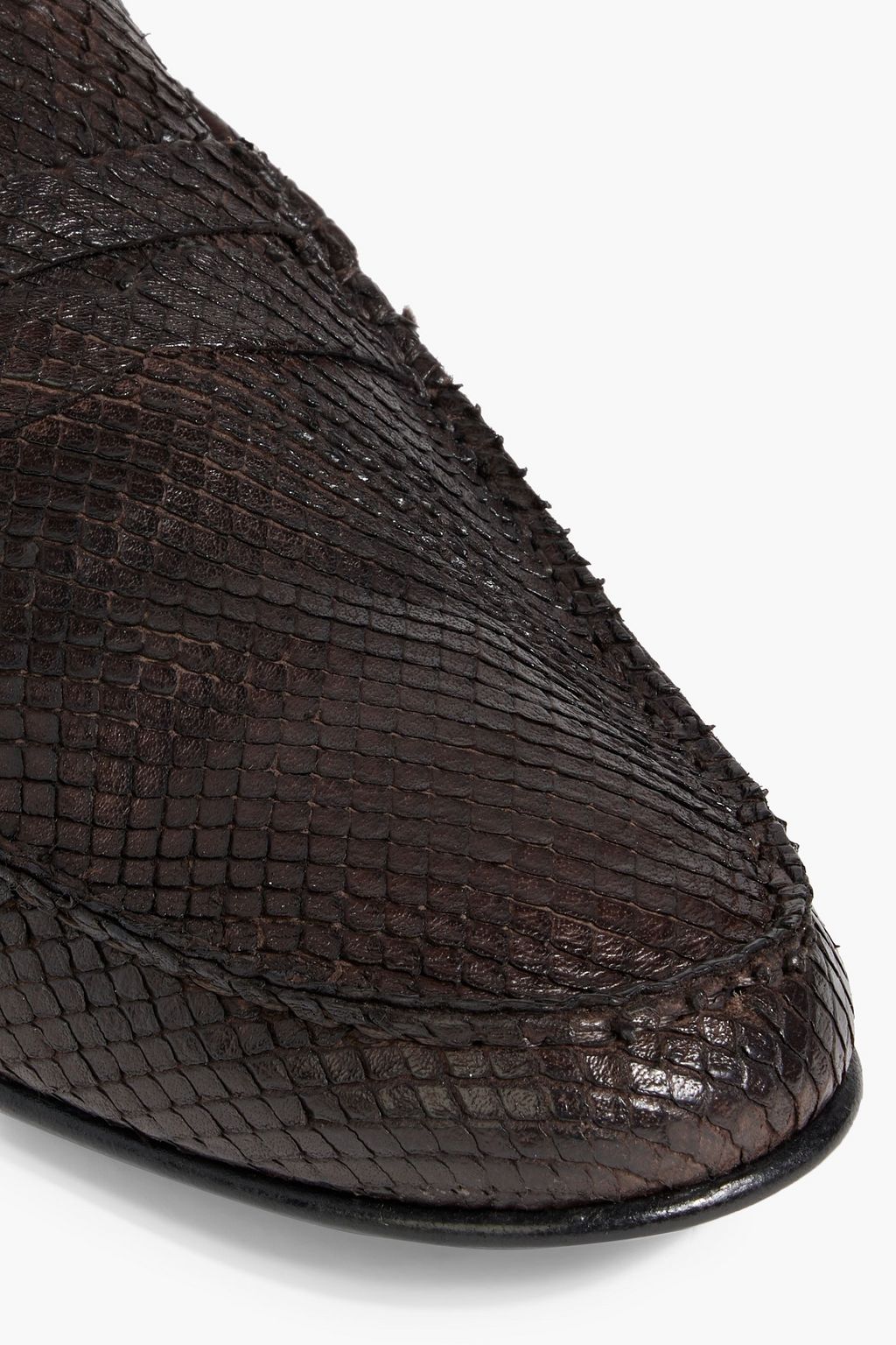 PAUL SMITH Sellers Loafers aus Leder mit Schlangeneffekt